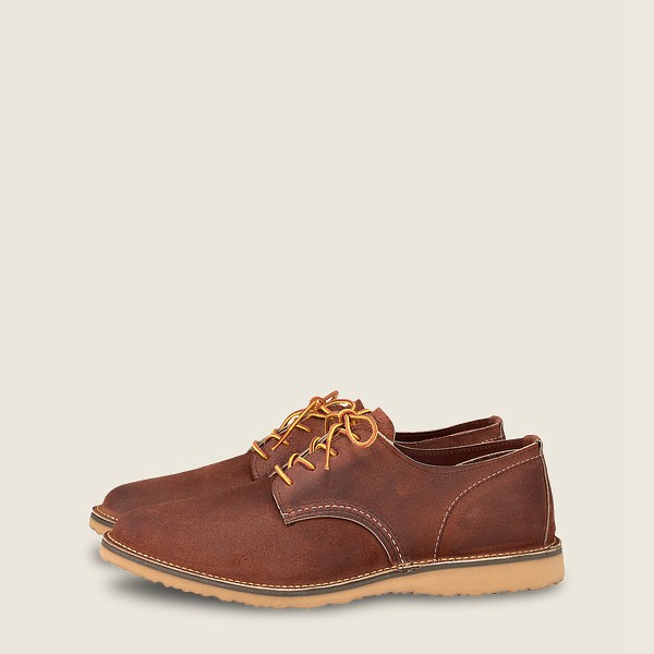 Red Wing Oxford Weekender - Muleskinner Leather - Brown - Mens SXY149502